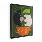 Minimal Colorful Abstract Shapes 6 Framed Canvas Print Gallery Image 2