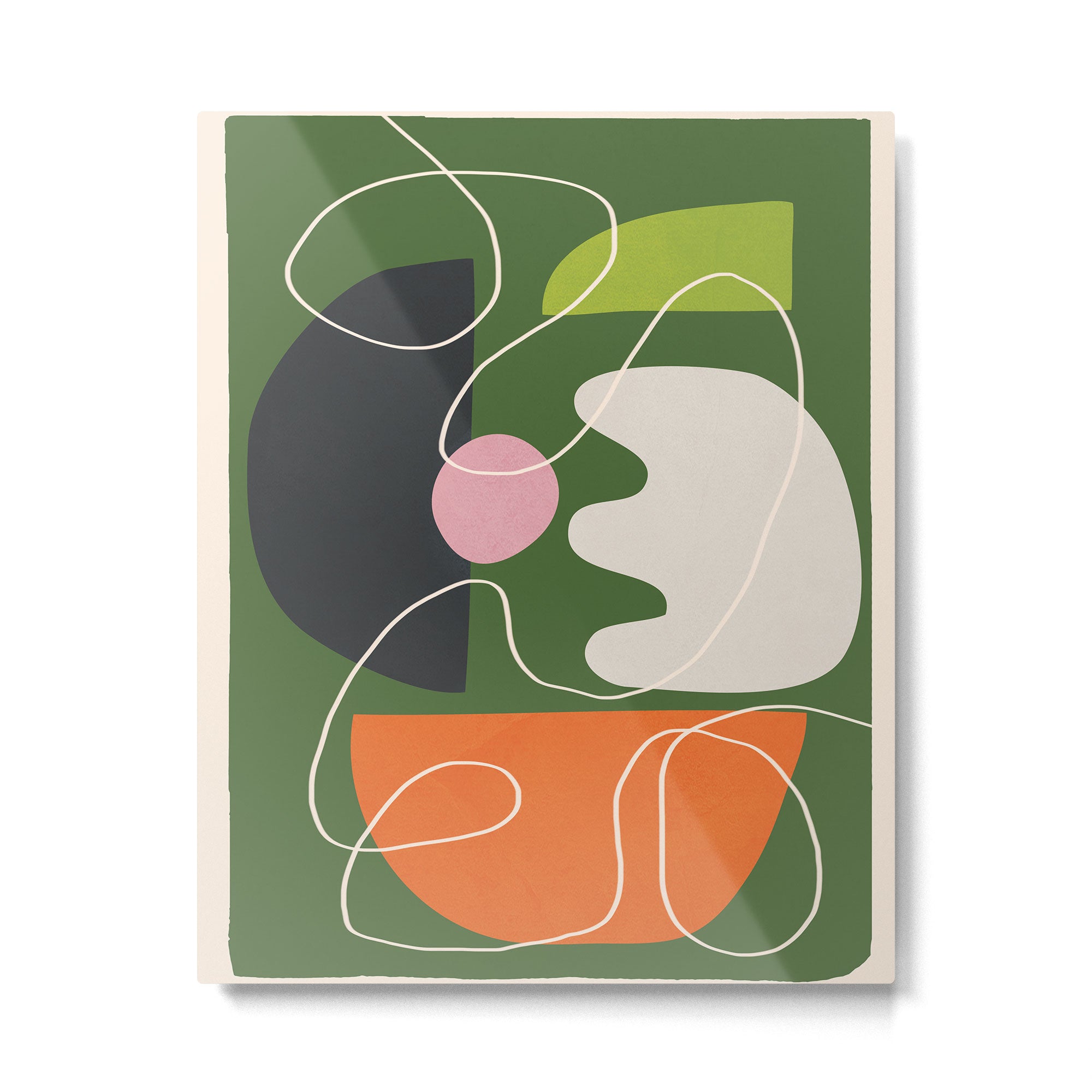 Minimal Colorful Abstract Shapes 6 Metal Print Gallery Image 4