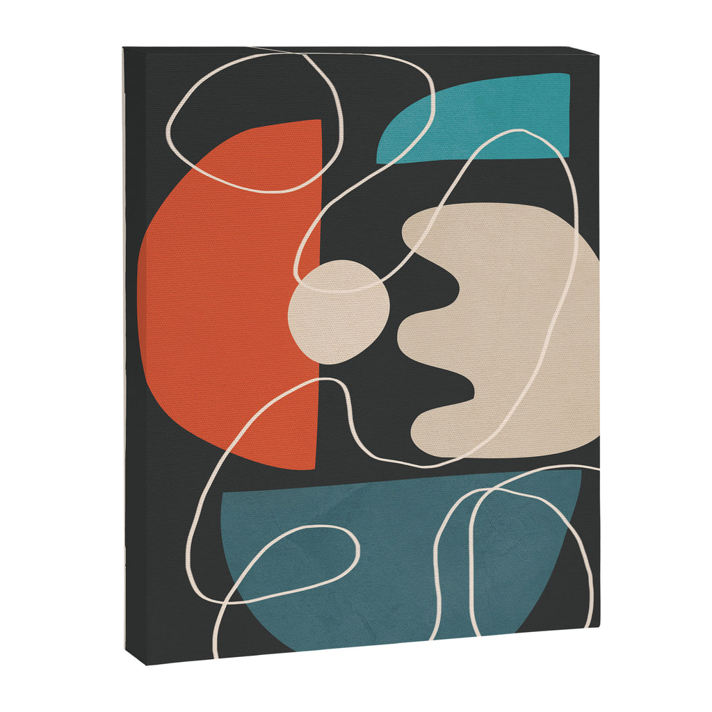Minimal Colorful Abstract Shapes 8 Canvas Print Gallery Image 6