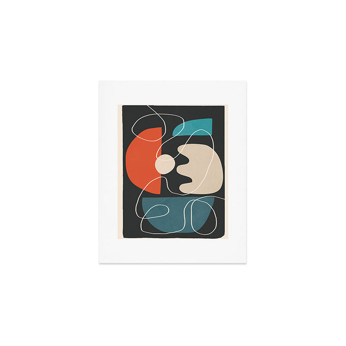 Minimal Colorful Abstract Shapes 8 Art Print Gallery Image 1