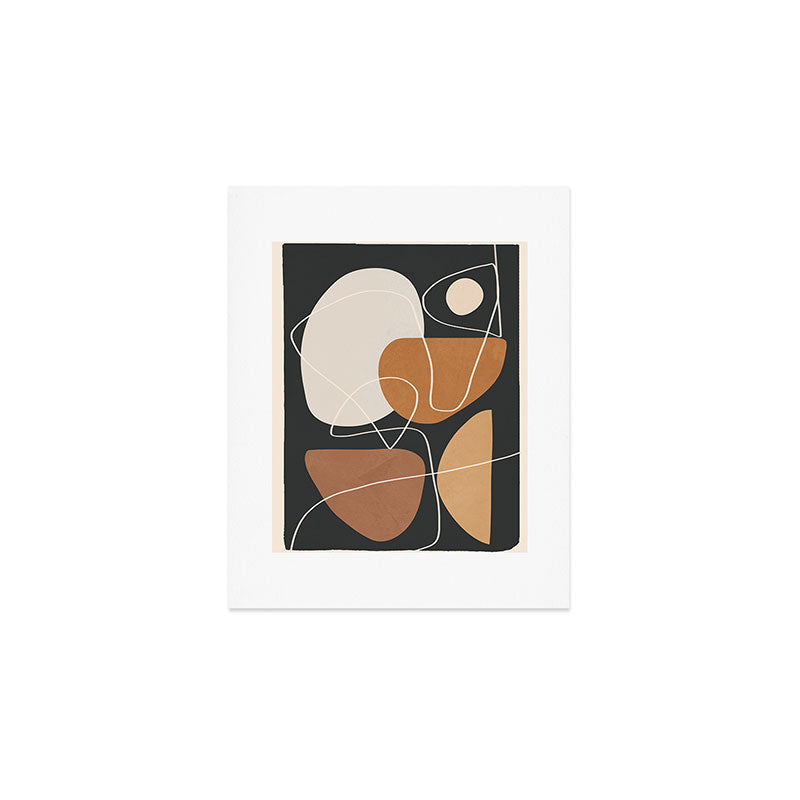 Minimal Colorful Abstract Shapes 9 Art Print Gallery Image 1