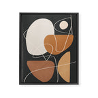 Minimal Colorful Abstract Shapes 9 Framed Canvas Print Gallery Image 6