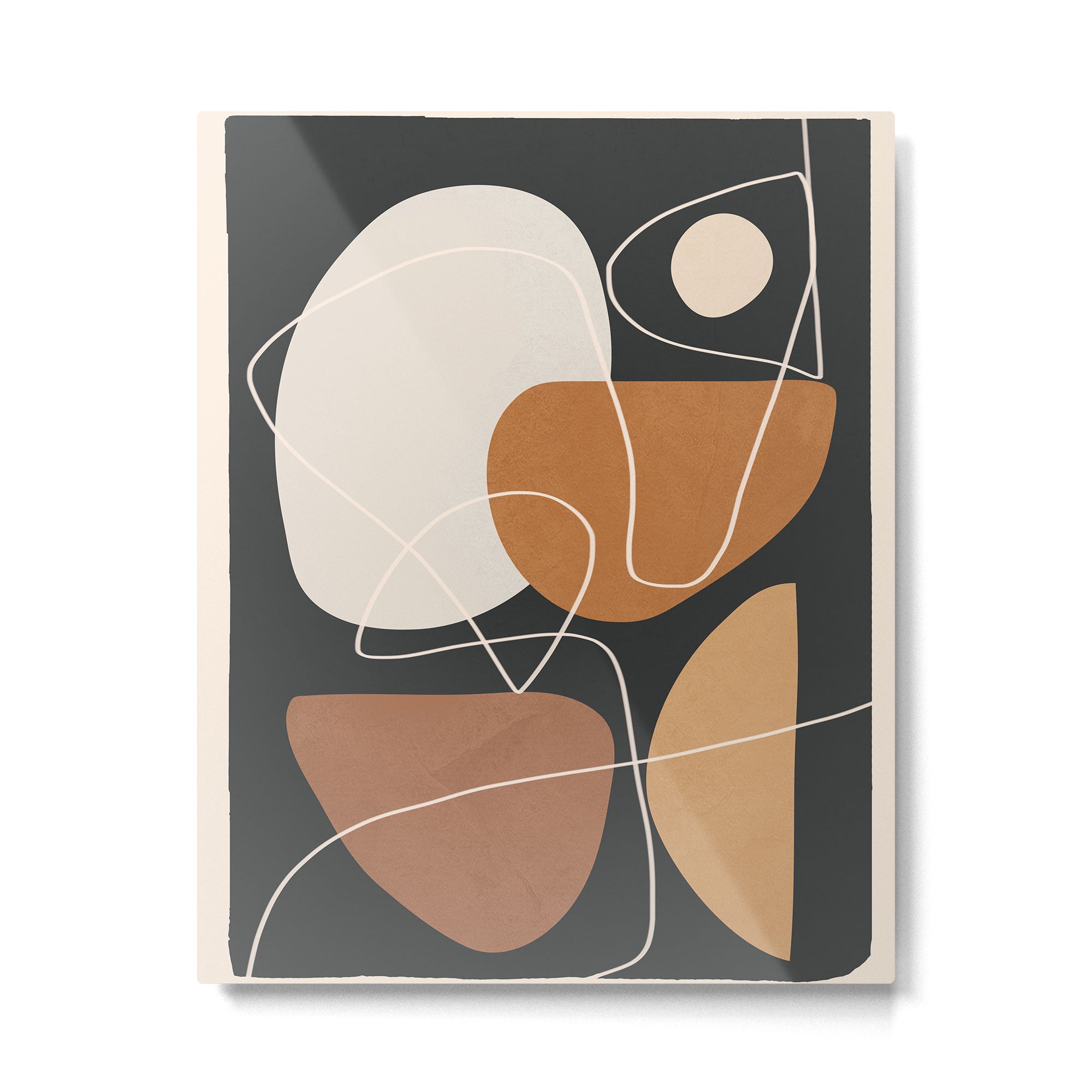 Minimal Colorful Abstract Shapes 9 Metal Print Gallery Image 4