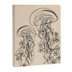 Minimal Floral Jellyfishes 1 Canvas Print Gallery Image 6