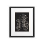 Minimal Floral Jellyfishes 2 Framed Art Print Gallery Image 5