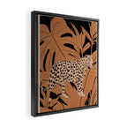 Minimal Jungle Abstract Art 1 Framed Canvas Print Gallery Image 2