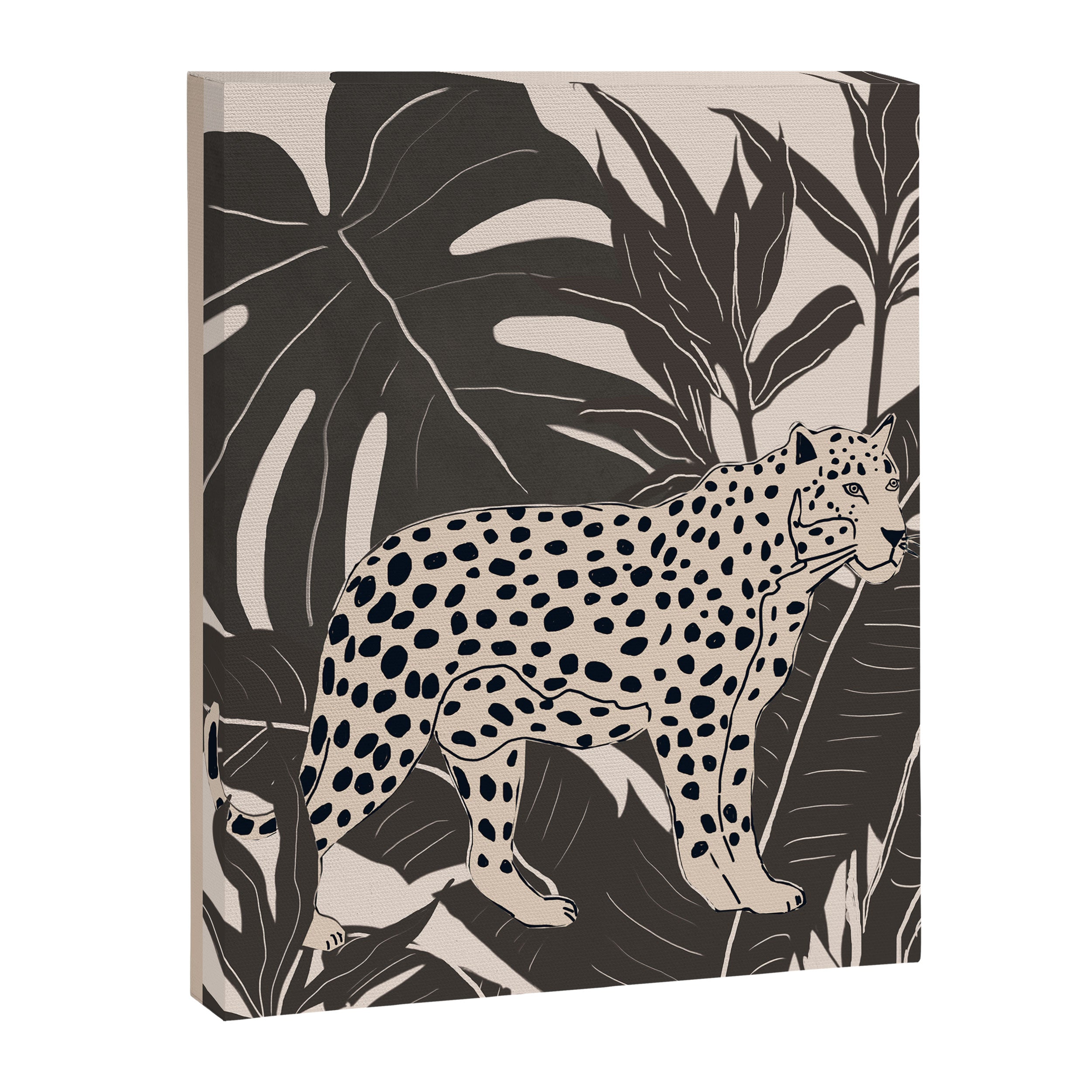 Minimal Jungle Abstract Art 2 Canvas Print Gallery Image 6