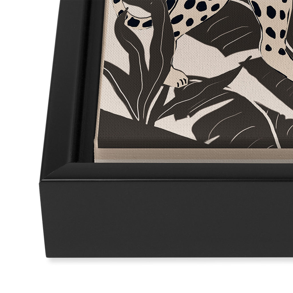 Minimal Jungle Abstract Art 2 Framed Canvas Print Gallery Image 3