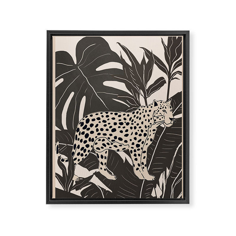 Minimal Jungle Abstract Art 2 Framed Canvas Print Gallery Image 6