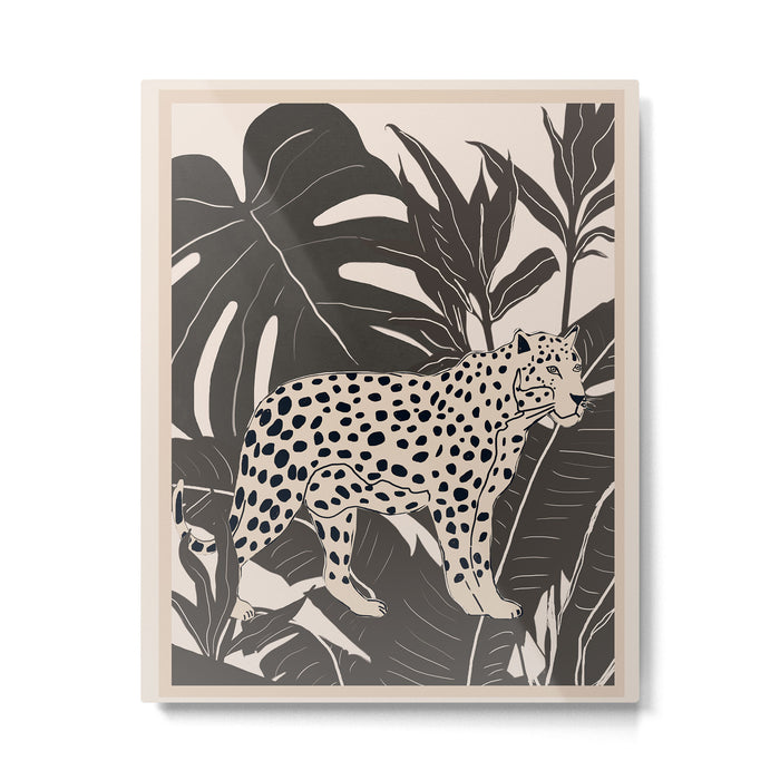 Minimal Jungle Abstract Art 2 Metal Print Gallery Image 1