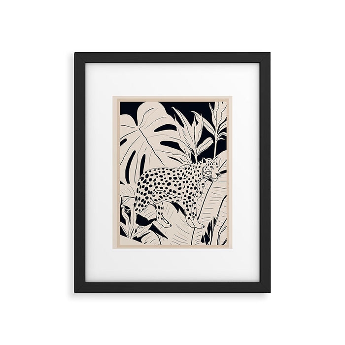 Minimal Jungle Abstract Art 4 Framed Art Print Gallery Image 1