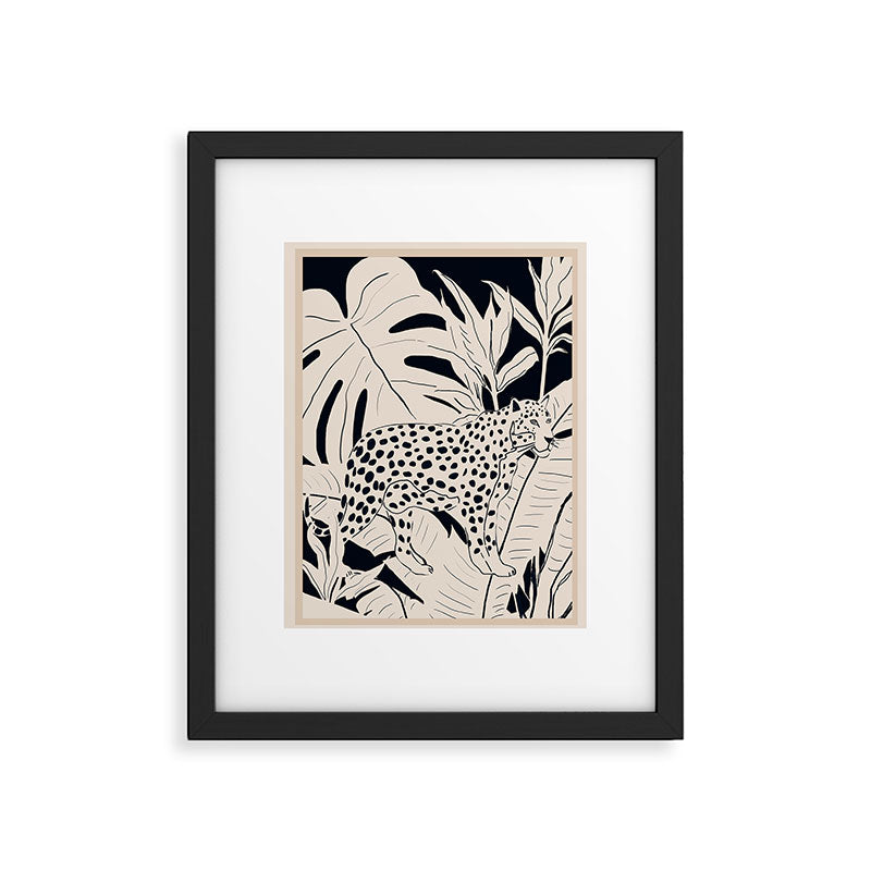 Minimal Jungle Abstract Art 4 Framed Art Print Gallery Image 5