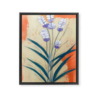 Minimal Lavender Floral Art Framed Canvas Print Gallery Image 6