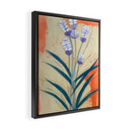 Minimal Lavender Floral Art Framed Canvas Print Gallery Image 2