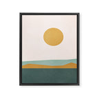 Minimal Line Scape III Framed Canvas Print Gallery Image 8