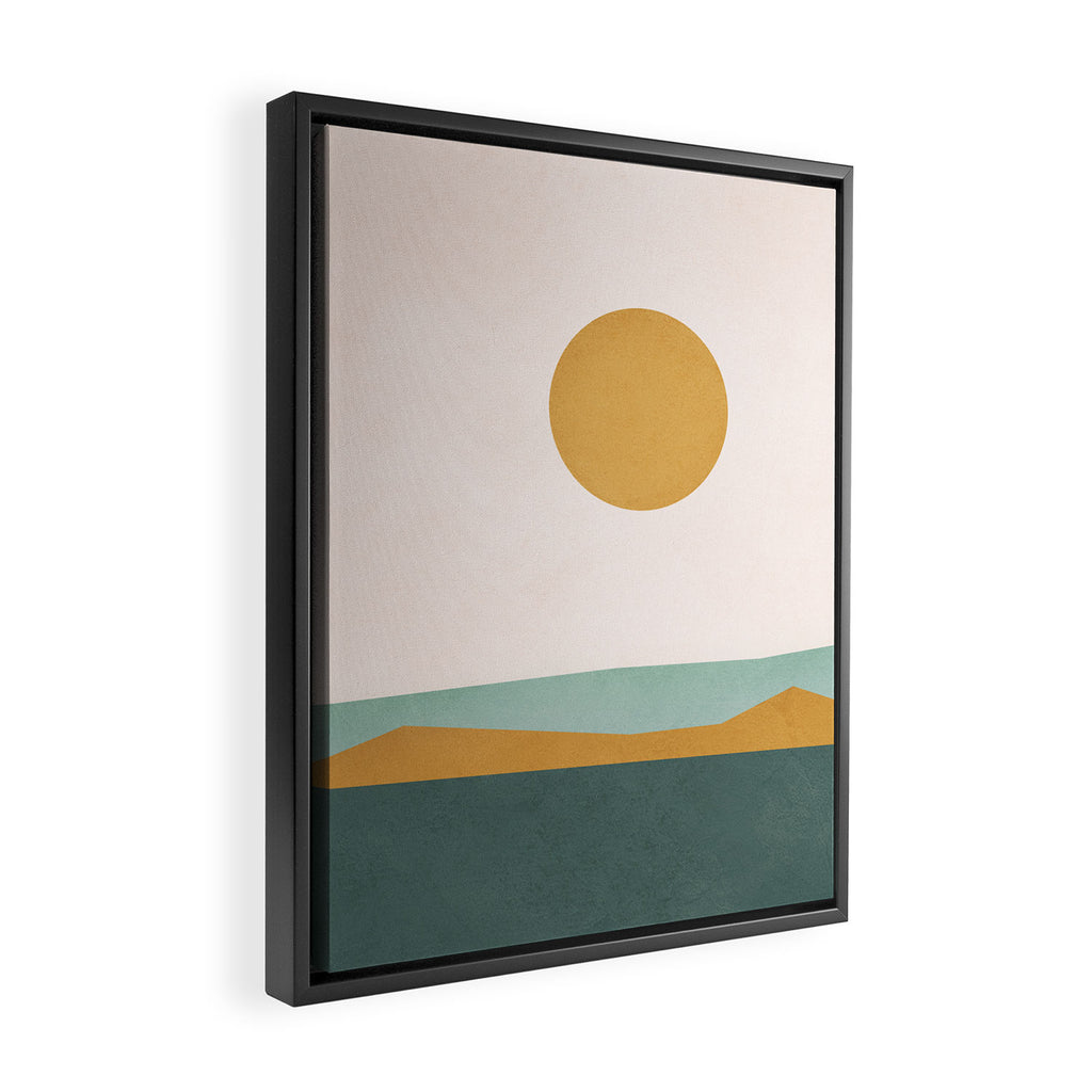 Minimal Line Scape III Framed Canvas Print Gallery Image 2