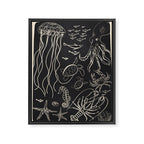 Minimal Sea Life 1 Framed Canvas Print Gallery Image 6