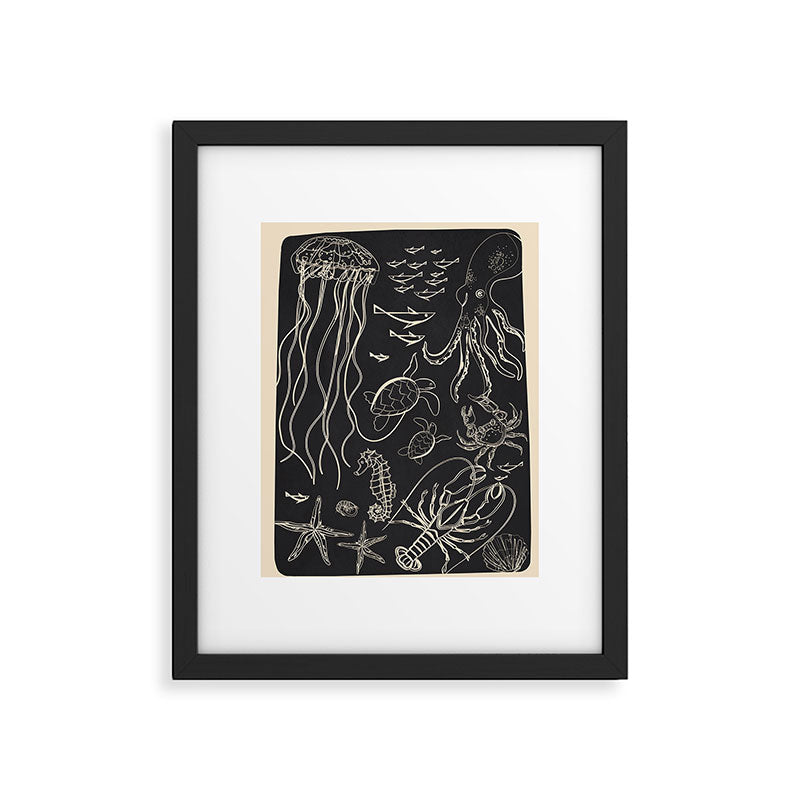 Minimal Sea Life 1 Framed Art Print Gallery Image 5