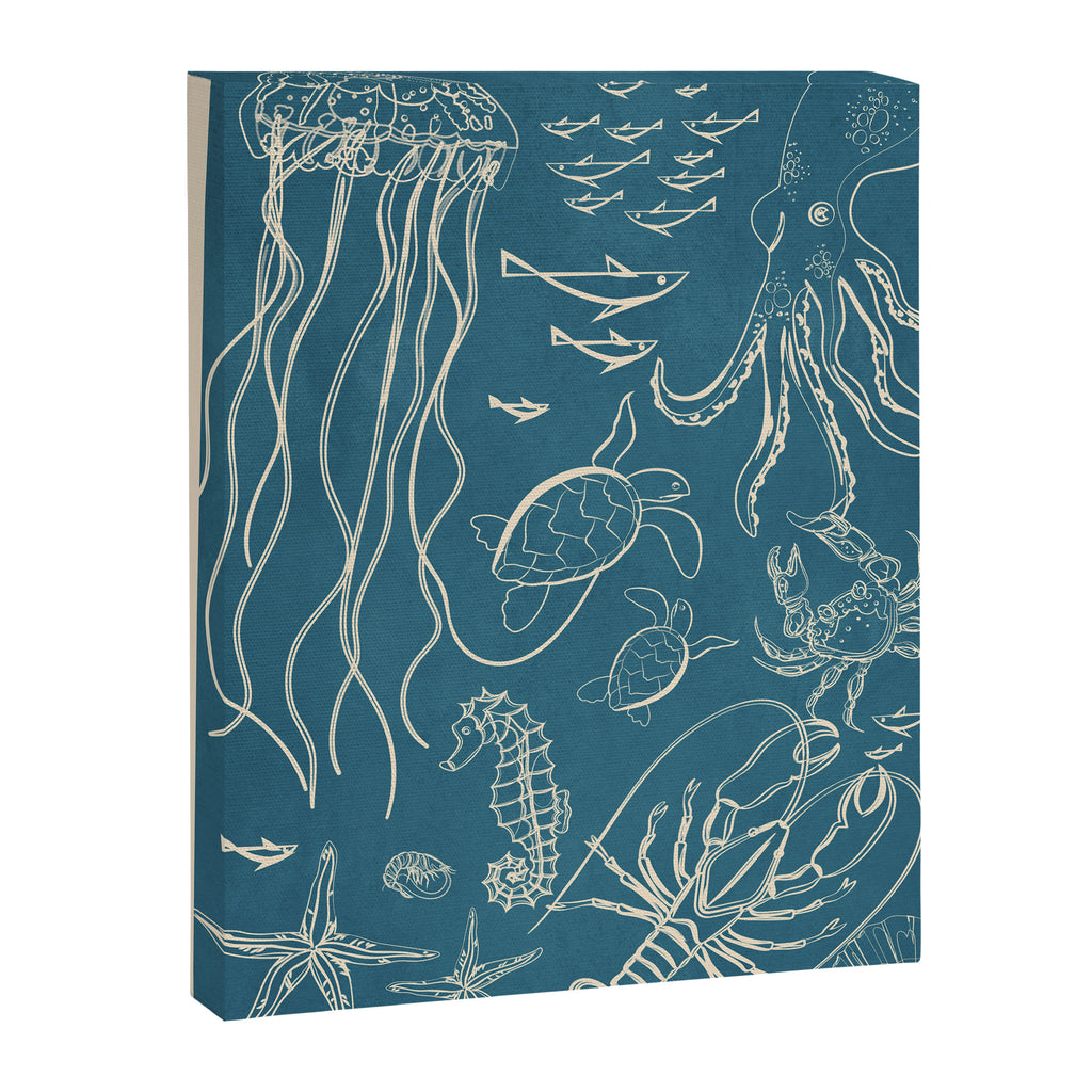 Minimal Sea Life 3 Canvas Print Gallery Image 6