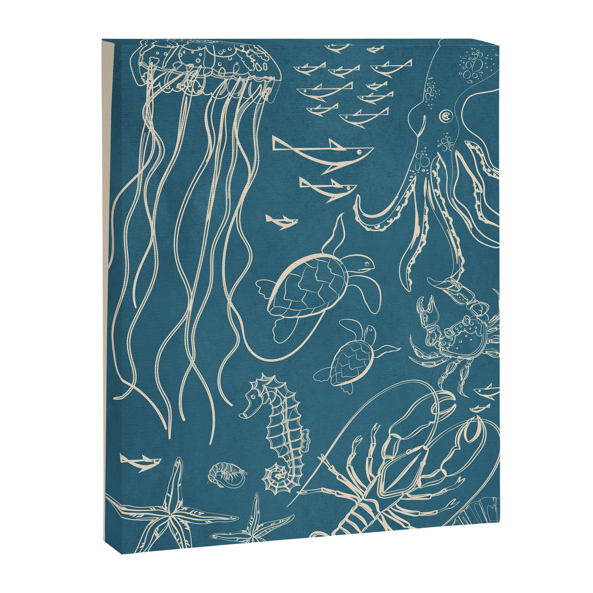 Minimal Sea Life 3 Canvas Print Gallery Image 6