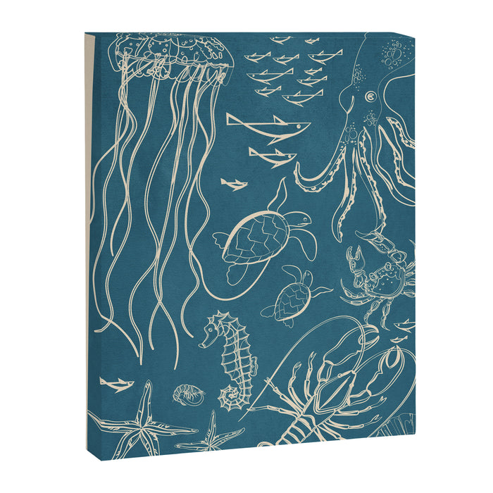 Minimal Sea Life 3 Canvas Print Gallery Image 1