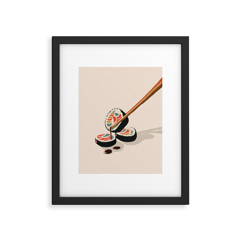 Minimal Sushi Framed Art Print Gallery Image 5
