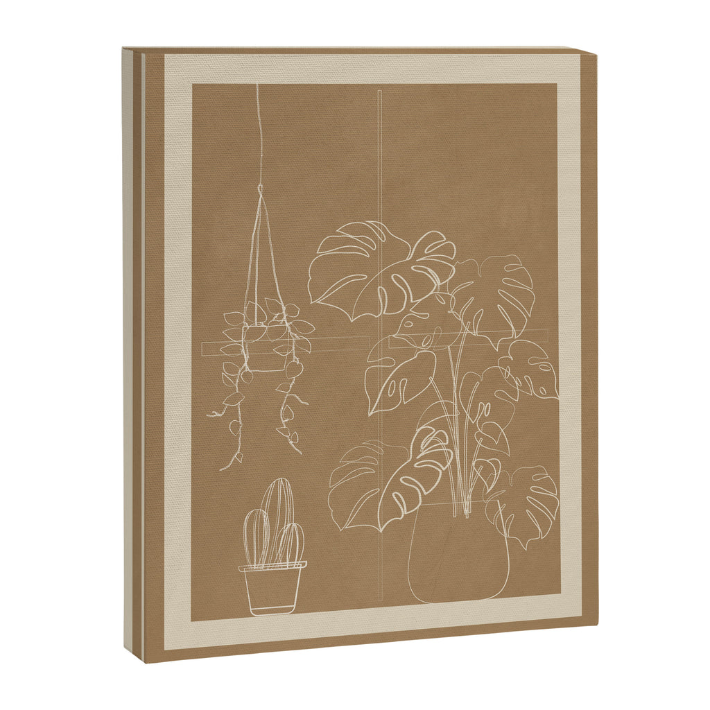 Minimal Window With Potted Plants 1 Canvas Print Gallery Image 6