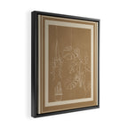 Minimal Window With Potted Plants 1 Framed Canvas Print Gallery Image 2