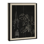 Minimal Window With Potted Plants 3 Canvas Print Gallery Image 6