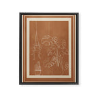 Minimal Window With Potted Plants 5 Framed Canvas Print Gallery Image 6