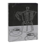 Minimalist Black And White Coffee Cups Canvas Print Gallery Image 6
