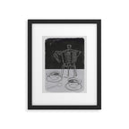 Minimalist Black And White Coffee Cups Framed Art Print Gallery Image 4