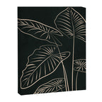Minimalist Black & White Leaves 1 Canvas Print Gallery Image 6