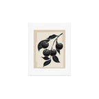 Minimalist Cherry Fruit Line Art 1 Art Print Gallery Image 1