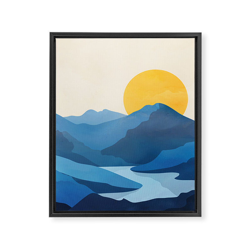 Minimalistic Landscape 10   Framed Canvas Print Gallery Image 6