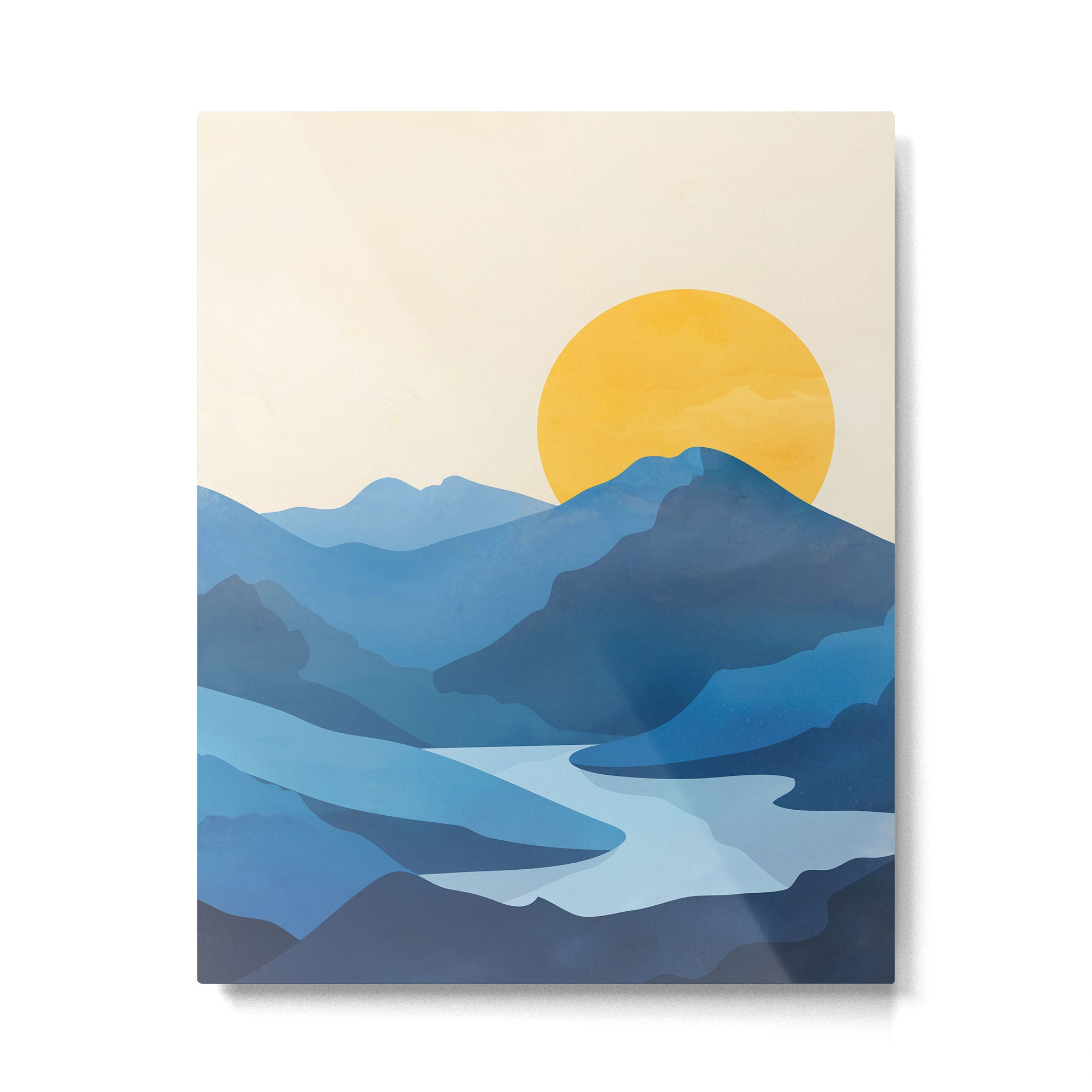 Minimalistic Landscape 10   Metal Print Gallery Image 4