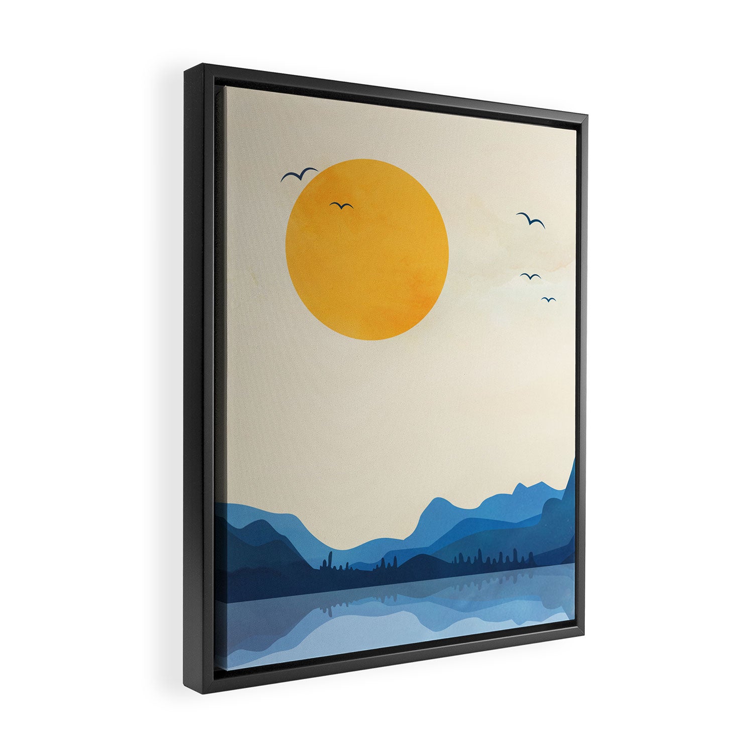 Minimalistic Landscape 11 Framed Canvas Print Gallery Image 2