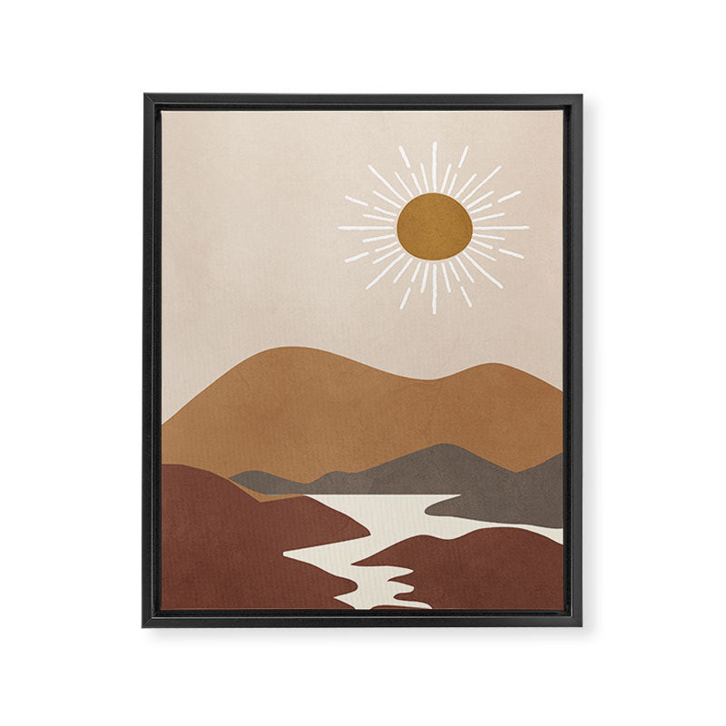 Minimalistic Landscape II Framed Canvas Print Gallery Image 6