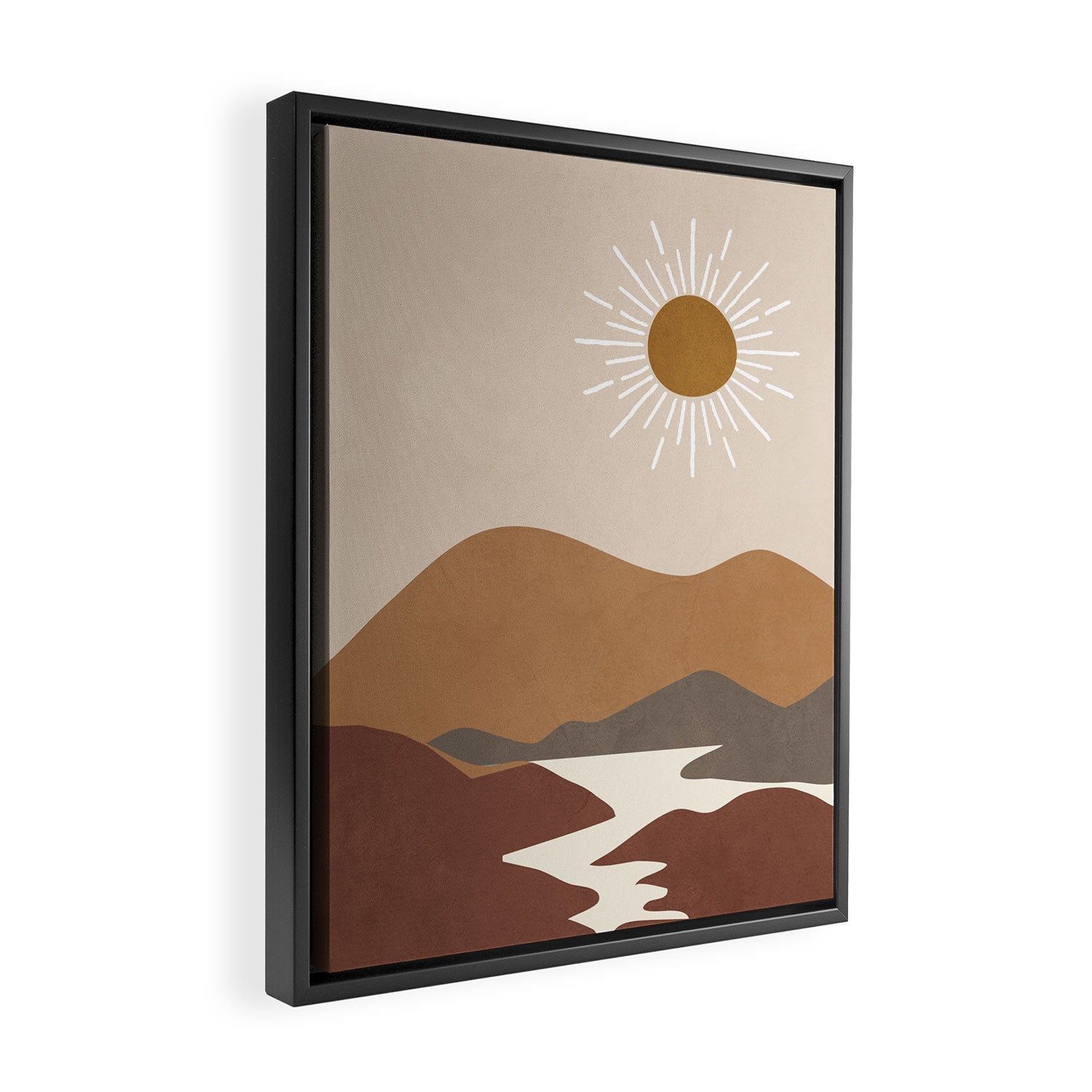 Minimalistic Landscape II Framed Canvas Print Gallery Image 2