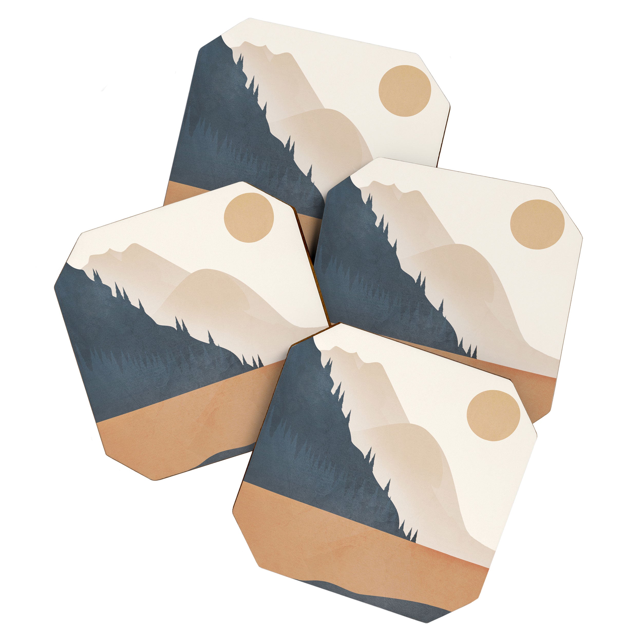 Minimalistic Landscape IV Coaster Gallery Image 1