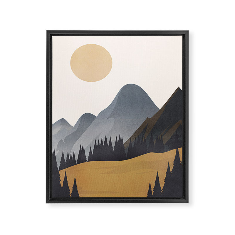 Minimalistic Landscape VI Framed Canvas Print Gallery Image 6