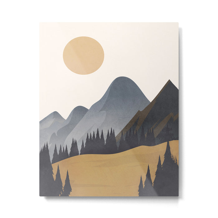 Minimalistic Landscape VI Metal Print Gallery Image 1