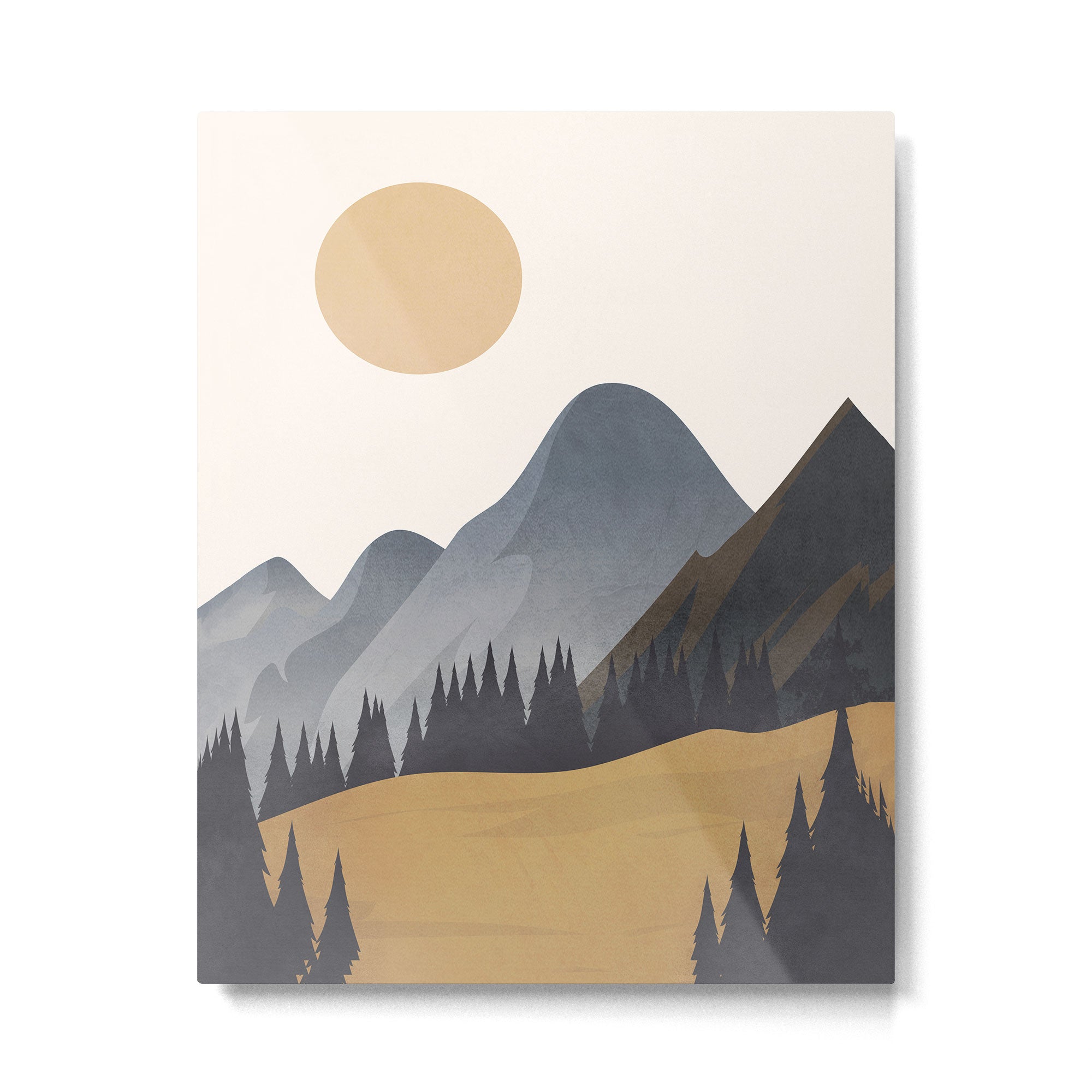 Minimalistic Landscape VI Metal Print Gallery Image 4