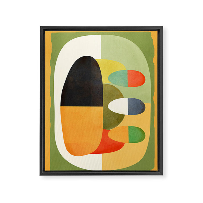 Modern Abstract Geometric Art 26 Framed Canvas Print Gallery Image 1