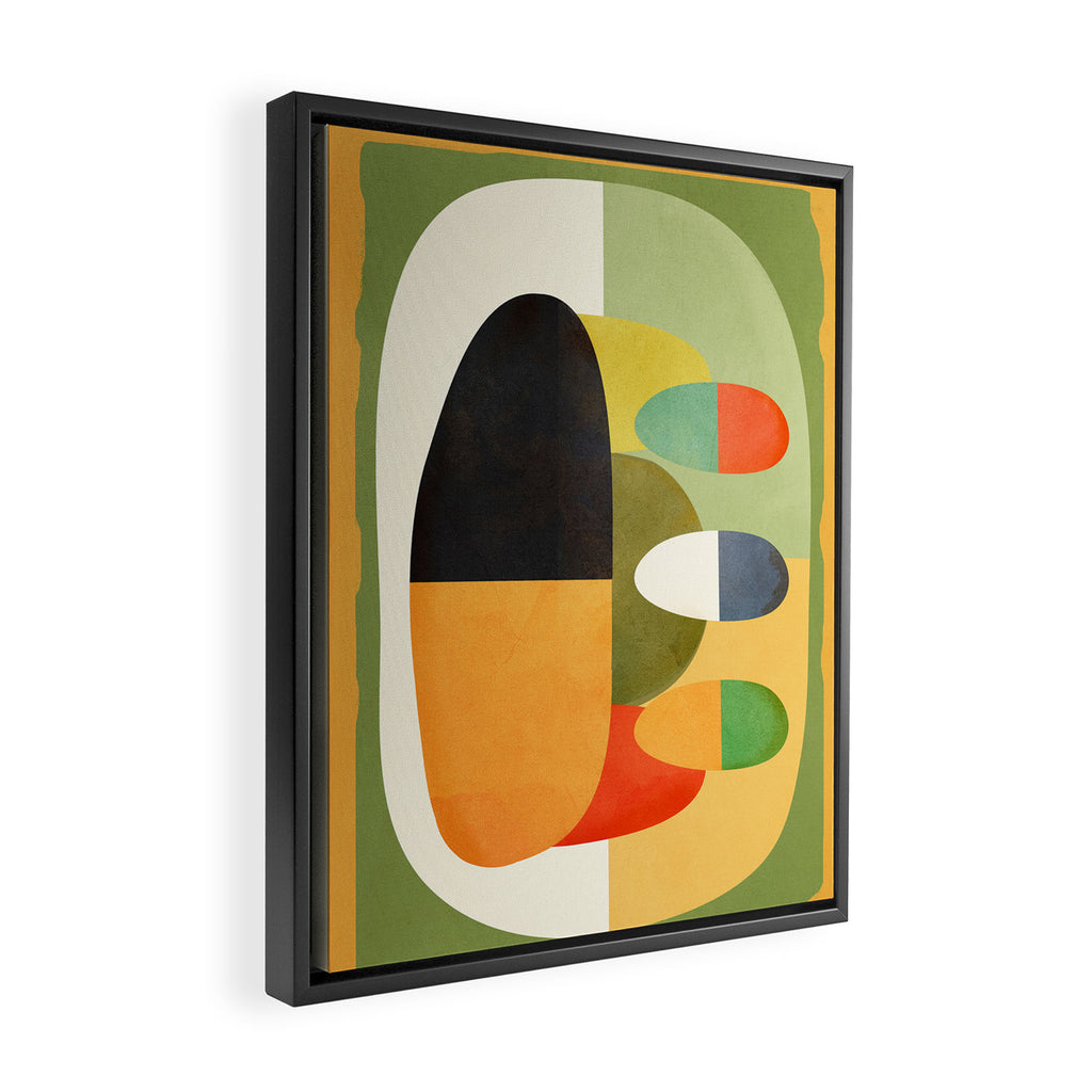 Modern Abstract Geometric Art 26 Framed Canvas Print Gallery Image 2