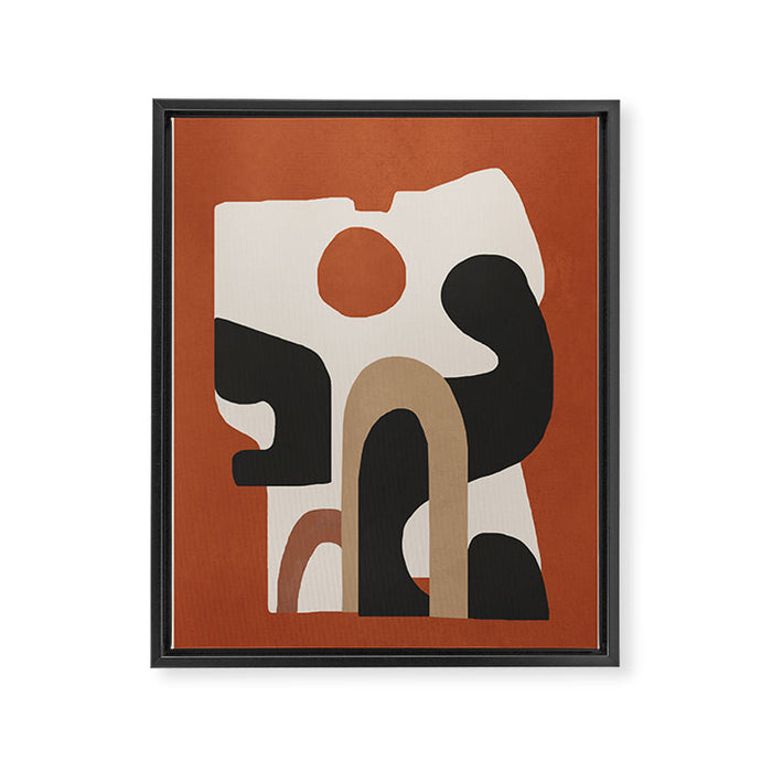 Modern Abstract Minimal Art 1 Framed Canvas Print Gallery Image 1