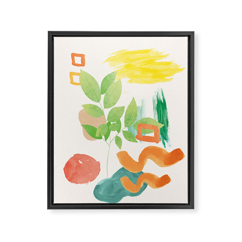 Modern Abstract Watercolour Art VI Framed Canvas Print Gallery Image 6