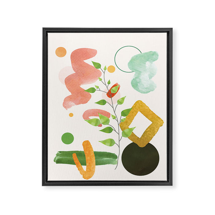 Modern Abstract Watercolour Art II Framed Canvas Print Gallery Image 1