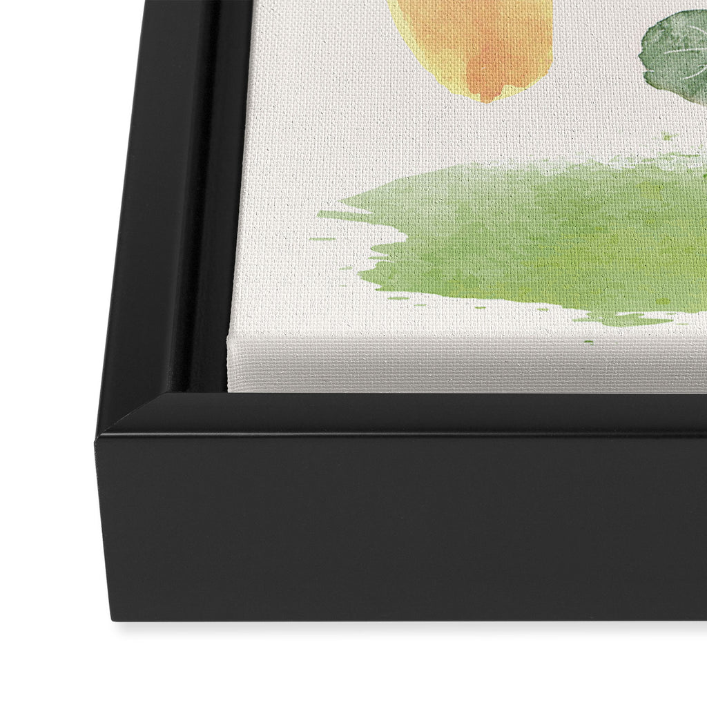 Modern Abstract Watercolour Art IV Framed Canvas Print Gallery Image 3