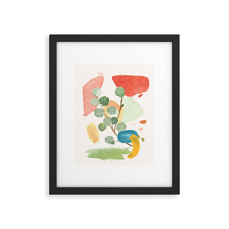 Modern Abstract Watercolour Art IV Framed Art Print Gallery Image 5